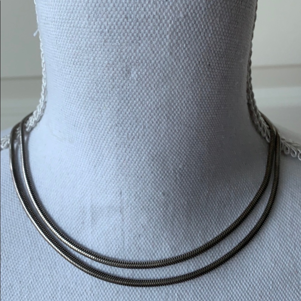 Make Offer: Mid 20th Century Silver Mesh Necklace